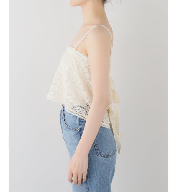 IENA「Heriter/エリテ Valenciennes lace camisole キャミソール H1-26-3002」|キャミソール|