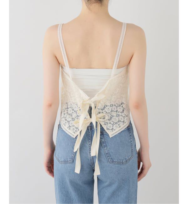 IENA「Heriter/エリテ Valenciennes lace camisole キャミソール H1-26-3002」|キャミソール|