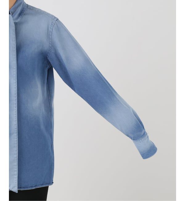 VERMEIL par iena「BOWTE バウト Light Denim ボウタイシャツ」|シャツ・ブラウス|