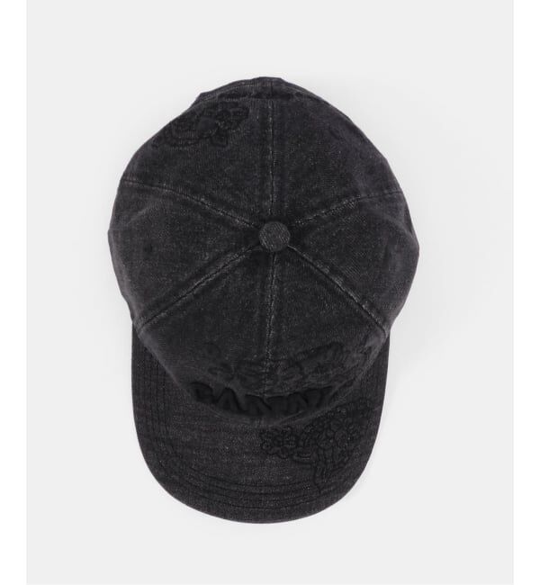 PULP「GANNI / ガニー Washed Embroidery Denim Cap」|キャップ・キャスケット|