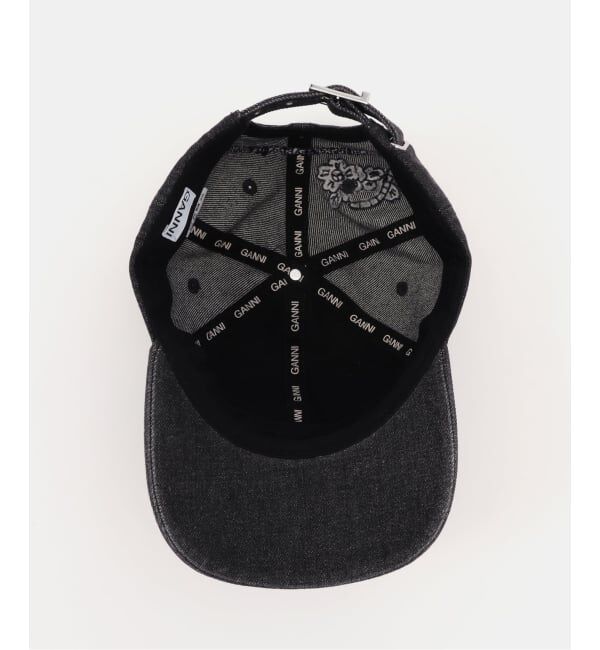 PULP「GANNI / ガニー Washed Embroidery Denim Cap」|キャップ・キャスケット|