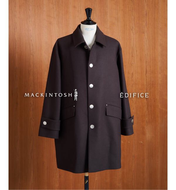 EDIFICE「MACKINTOSH(マッキントッシュ) 別注 HUMBIE/ハンビー SL」|ステンカラーコート|ブラウン