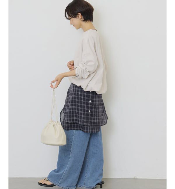 JOURNAL STANDARD relume「《追加3》ギャザーヘムロングスリーブ」|Tシャツ・カットソー|