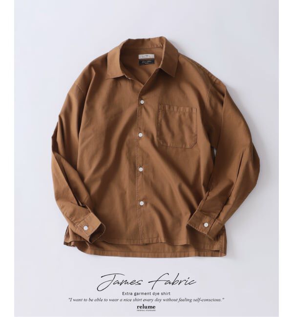 JOURNAL STANDARD relume「JAMES FABRIC / ジェームスファブリック ガーメントダイ シャツ」|シャツ・ブラウス|