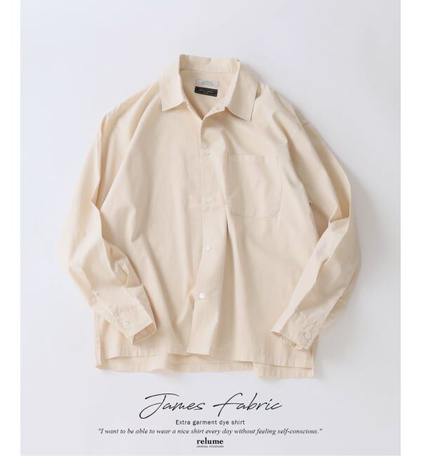 JOURNAL STANDARD relume「JAMES FABRIC / ジェームスファブリック ガーメントダイ シャツ」|シャツ・ブラウス|