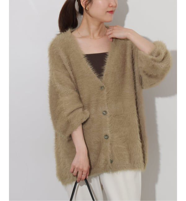 JOURNAL STANDARD relume「《予約》フェザーヤーンカーディガン」|カーディガン|ベージュ