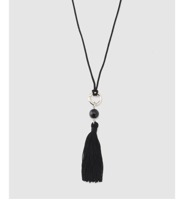 journal standard L'essage「OCUCCI/オクチ ONYX FRINGE TOP NECKLACE ネックレス」|ネックレス|