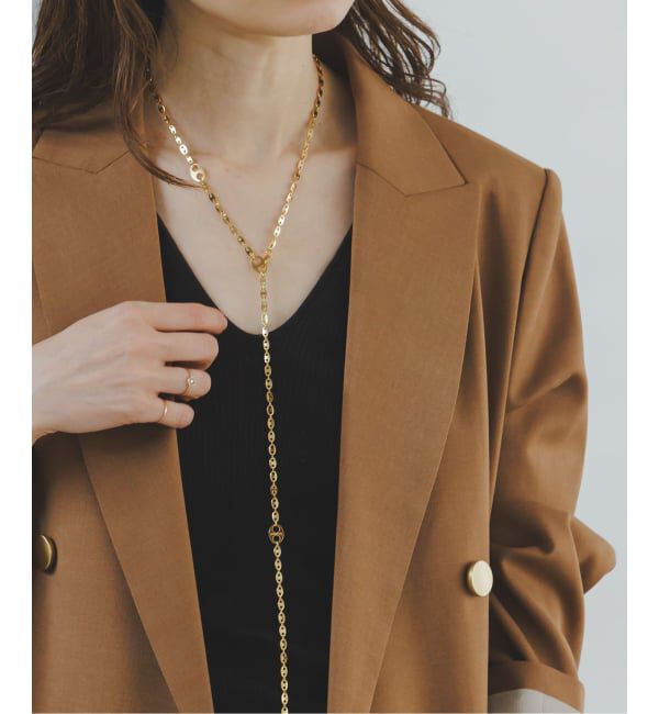 NOBLE「in mood/インムード PETITE ANCOR necklace(ゴールド)」|ネックレス|