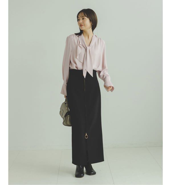 NOBLE「《WEB&日本橋店限定追加》ロイヤルサテンボウタイブラウス」|シャツ・ブラウス|