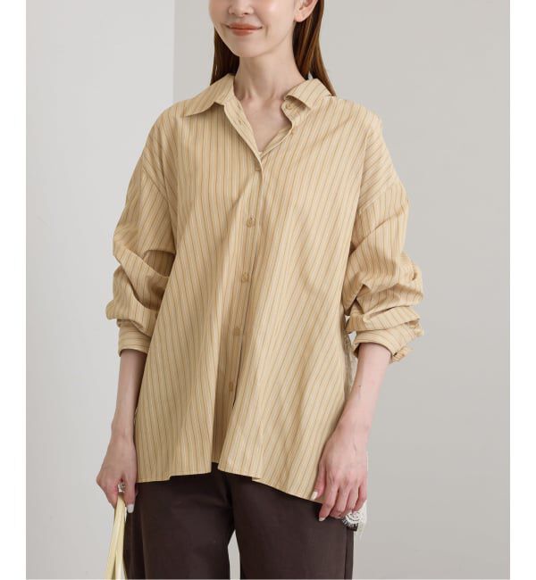 U by SPICK&SPAN「《予約》レースドッキングシャツ」|シャツ・ブラウス|