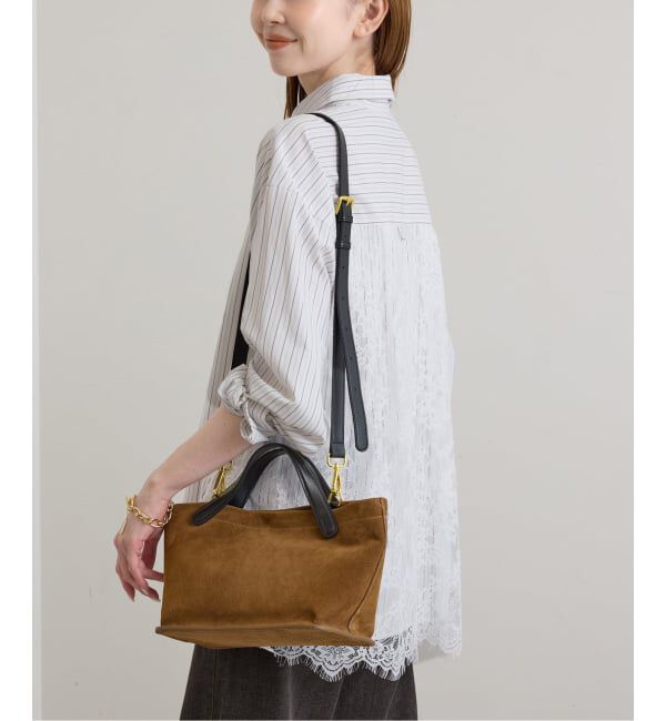 U by SPICK&SPAN「《予約》レースドッキングシャツ」|シャツ・ブラウス|