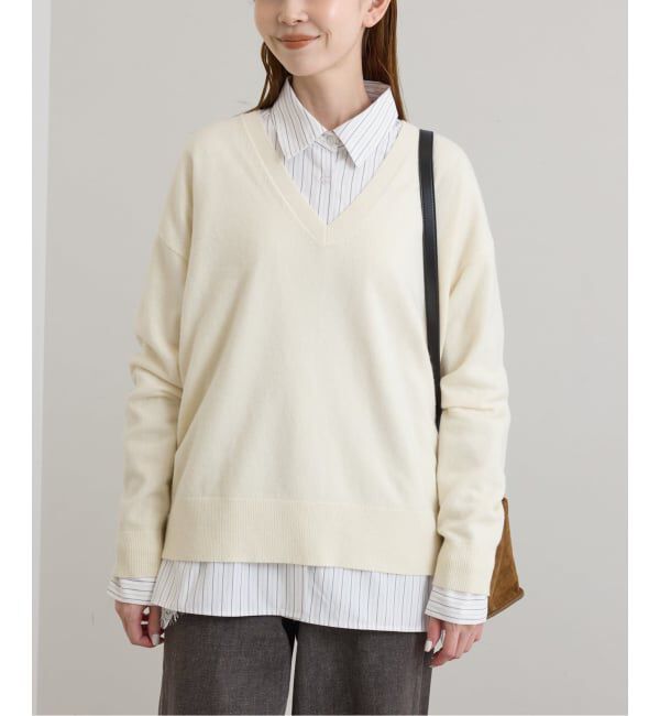 U by SPICK&SPAN「《予約》レースドッキングシャツ」|シャツ・ブラウス|