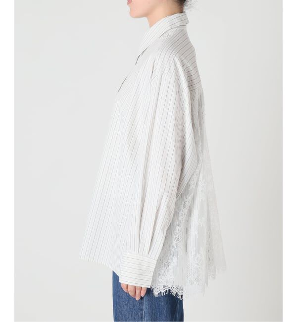 U by SPICK&SPAN「《予約》レースドッキングシャツ」|シャツ・ブラウス|