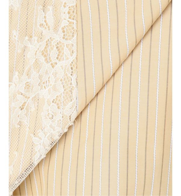 U by SPICK&SPAN「《予約》レースドッキングシャツ」|シャツ・ブラウス|
