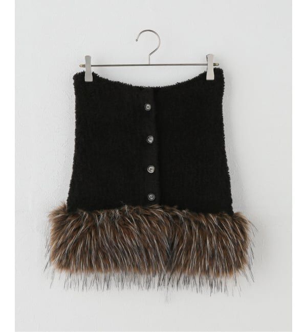 U by SPICK&SPAN「PROVOKE/プロヴォーク transform fake fur knit」|ストール|