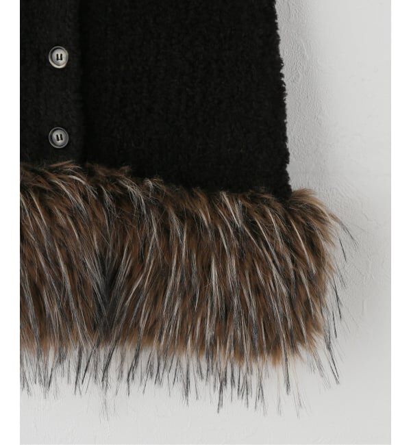 U by SPICK&SPAN「PROVOKE/プロヴォーク transform fake fur knit」|ストール|