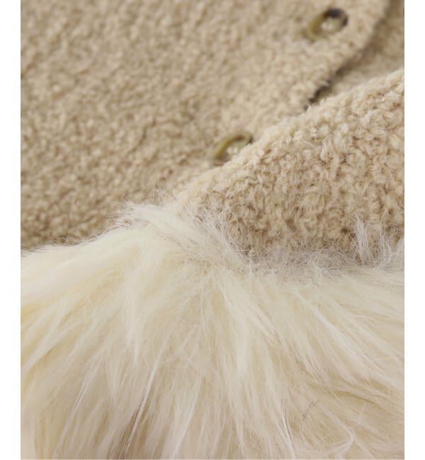 U by SPICK&SPAN「PROVOKE/プロヴォーク transform fake fur knit」|ストール|