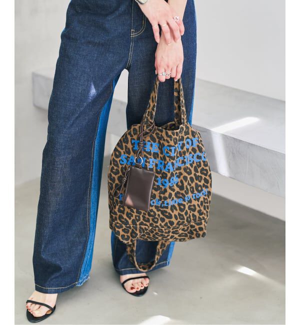 Spick and Span「《WEB限定 / 追加4予約》別注 CONTROL FREAK WASHED LOGOトート ミニポーチ付き」|トートバッグ|
