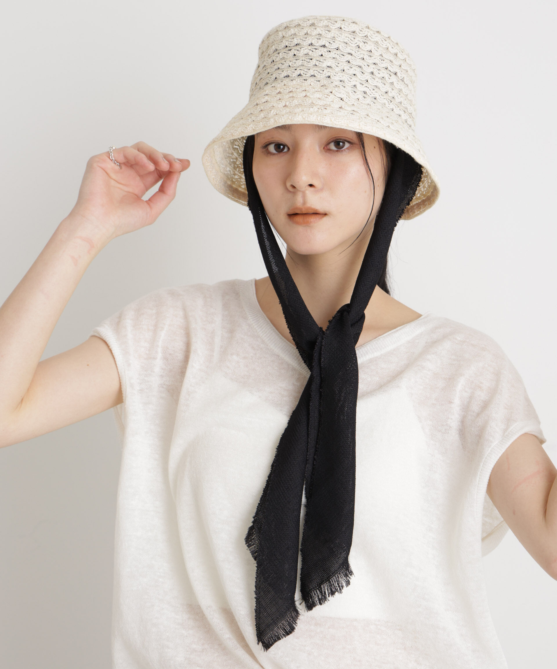 NANO universe「La Maison de Lyllis/CLOCHE SCARF」|キャップ・キャスケット|