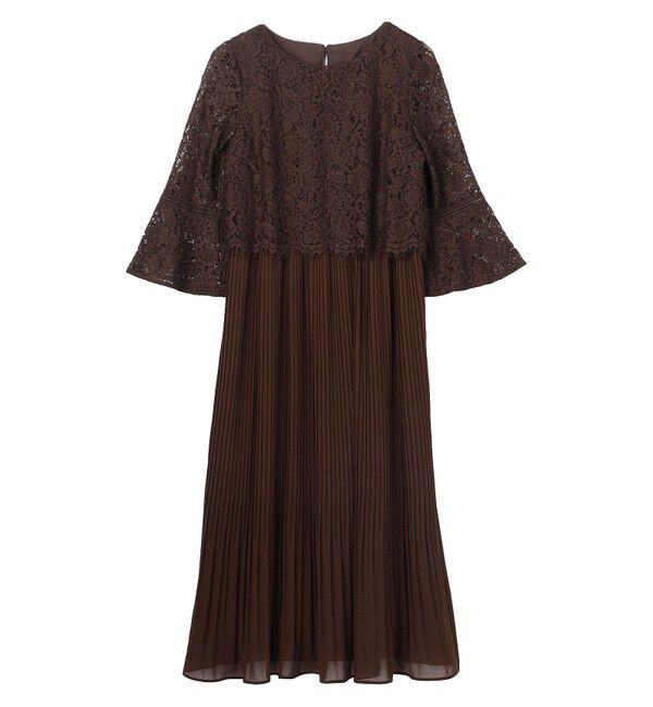 ANY SIS「【Lily Calin】レース&times;プリーツコンビ ドレス」|ドレス|
