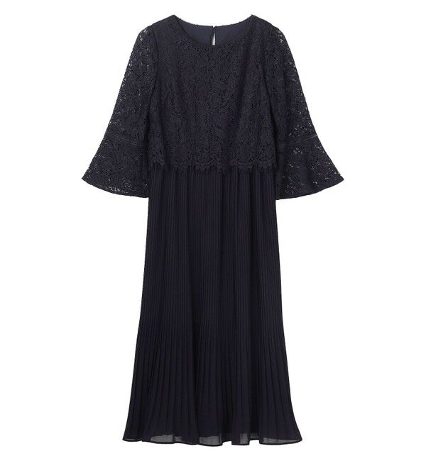 ANY SIS「【Lily Calin】レース&times;プリーツコンビ ドレス」|ドレス|