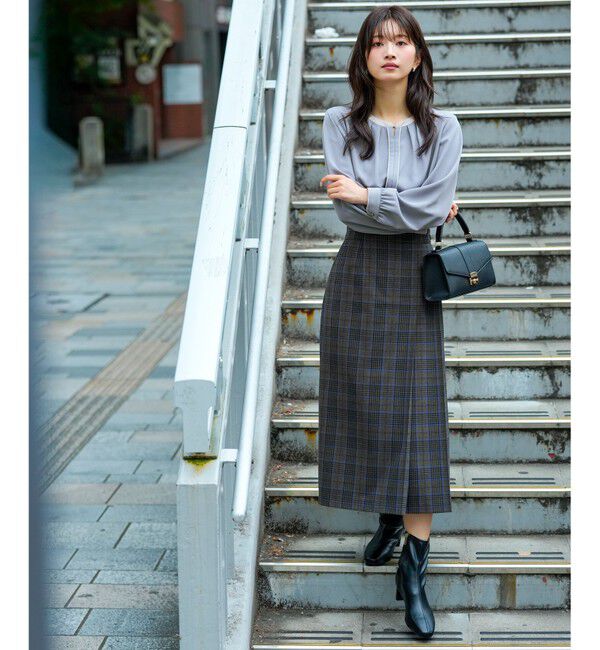 ANY SIS「ビューティーサーモ2WAYストレッチ ラップ スカート」|スカート|