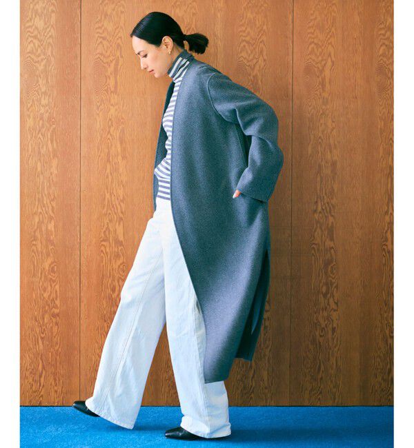 BEIGE,「【Oggi 2月号掲載】GRASSE / ストール付きリバーロングコート」|その他|