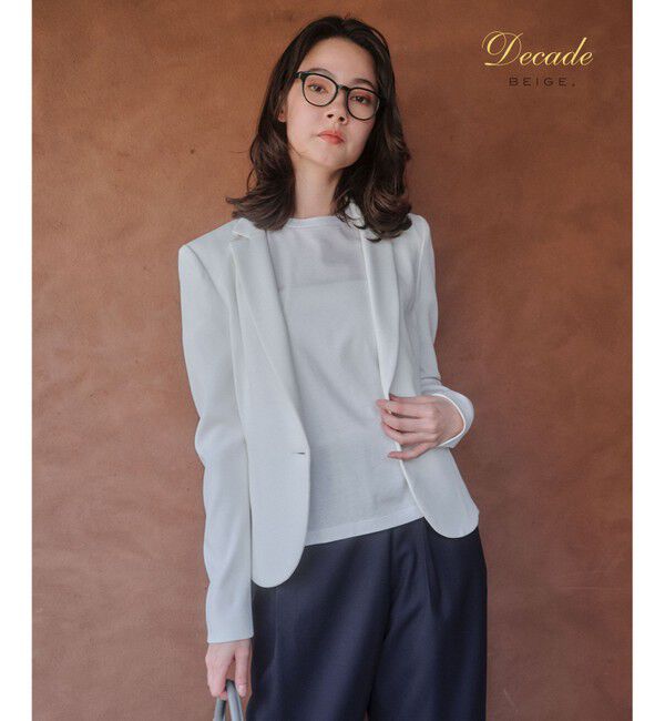 BEIGE,「【セットアップ対応】LUIZA / テーラードジャケット」|テーラードジャケット|White
