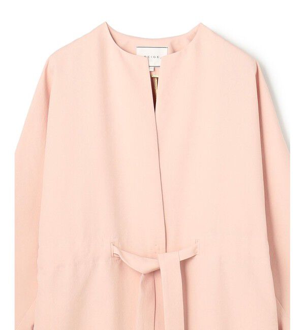 BEIGE,「【ロングセラー・新色追加】PORDIC / ドロスト付きロングスプリングコート」|その他|