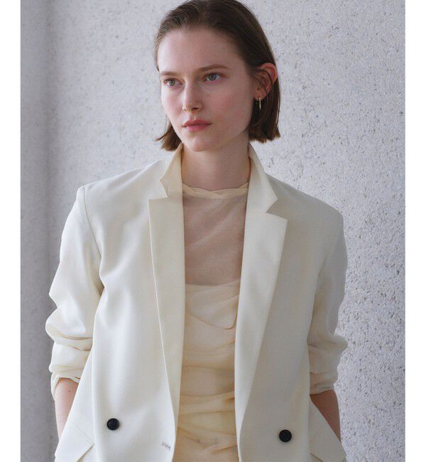BEIGE,「【マルチファンクション素材・セットアップ対応】BATEAU / メランジ ダブルジャケット」|テーラードジャケット|