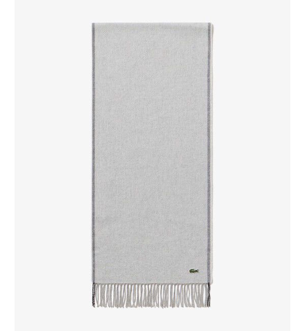 LACOSTE「サスティナブルヘリンボーンマフラー」|マフラー|