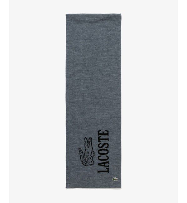 LACOSTE「ウールブレンド ワニロゴジャカードマフラー」|マフラー|