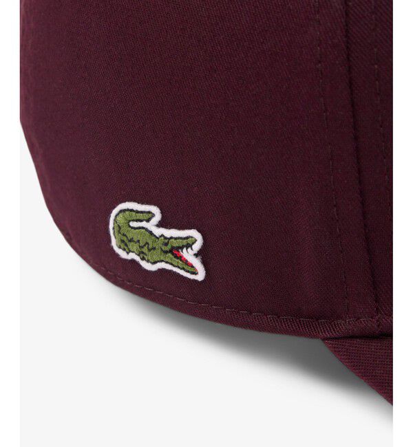 LACOSTE「3Dロゴ刺繍 ベースボールキャップ」|キャップ・キャスケット|