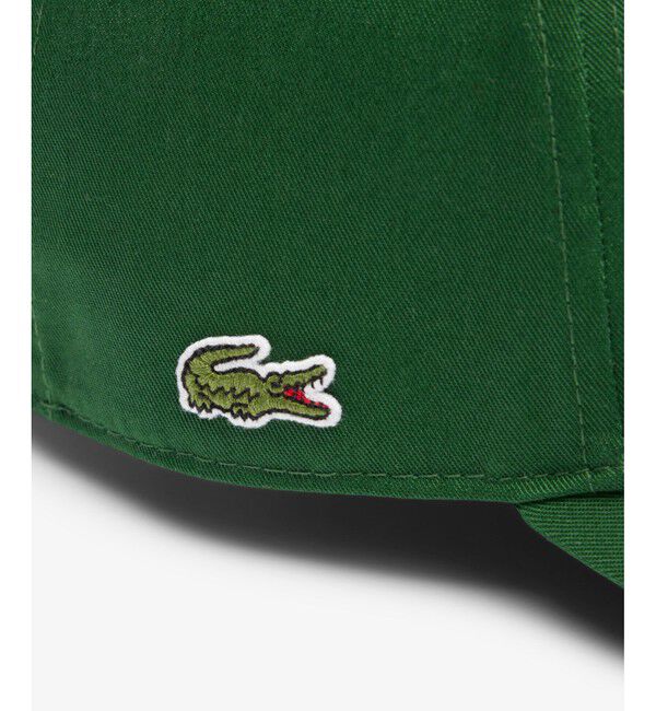 LACOSTE「3Dロゴ刺繍 ベースボールキャップ」|キャップ・キャスケット|