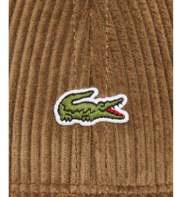 LACOSTE「ワニロゴパッチコーデュロイキャップ」|キャップ・キャスケット|