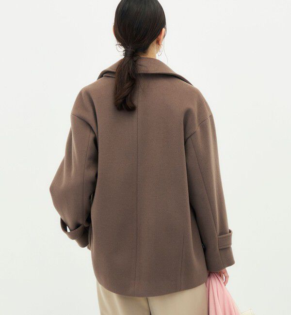 NOLLEY'S「【一部WEB限カラー】ウールカシミヤダブルブレストコート」|ピーコート|