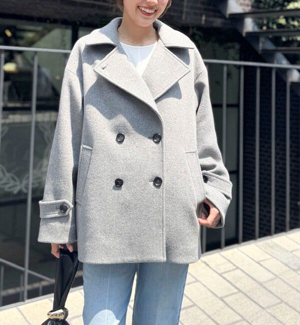 NOLLEY'S「【一部WEB限カラー】ウールカシミヤダブルブレストコート」|ピーコート|