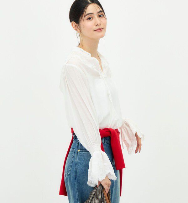 NOLLEY'S「刺繍レースブラウス」|シャツ・ブラウス|