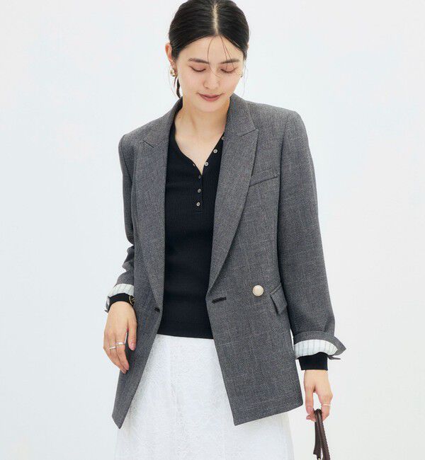 NOLLEY'S sophi「《セットアップ対応》シャークダブルジャケット」|テーラードジャケット|