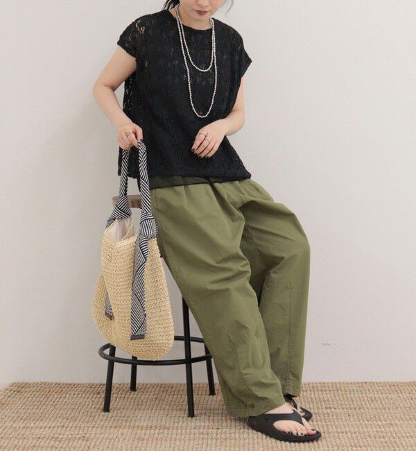 fredy emue「レースレイヤードフレンチプルオーバー」|Tシャツ・カットソー|