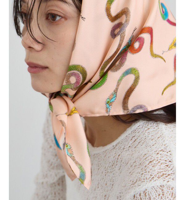 SALON adam et rope'「【LA PRESTIC OUISTON】CARRE 65cm SCARF SE」|バンダナ・スカーフ|