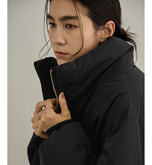 SALON adam et rope'「GREENDOWN（グリーンダウン）撥水加工スタンドカラーダウンジャケット 3」|ダウン|ブラック(01)