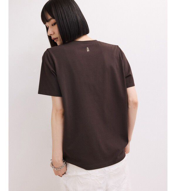 ADAM ET ROPE'「【WEB限定】クリーンタッチコットン刺しゅうロゴT」|Tシャツ・カットソー|