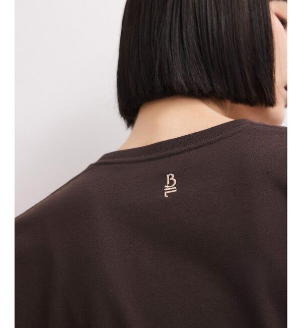 ADAM ET ROPE'「【WEB限定】クリーンタッチコットン刺しゅうロゴT」|Tシャツ・カットソー|