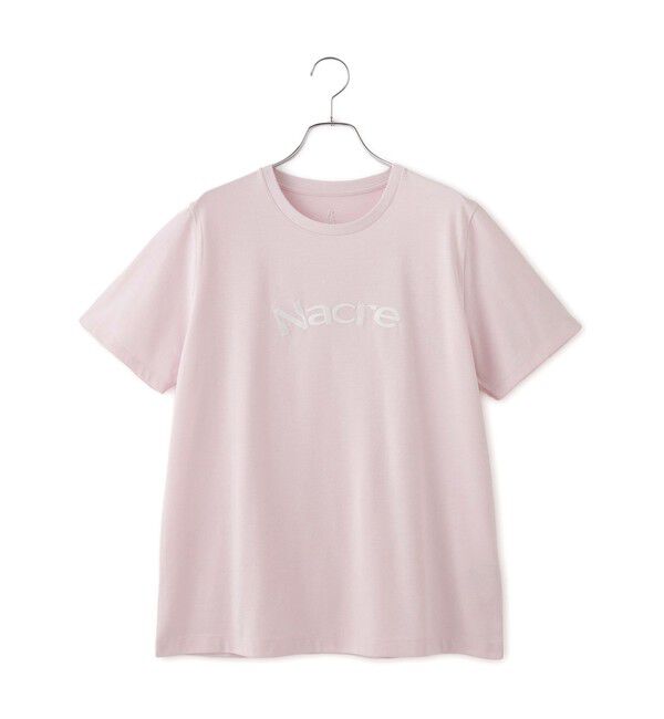 ADAM ET ROPE'「【WEB限定】クリーンタッチコットン刺しゅうロゴT」|Tシャツ・カットソー|