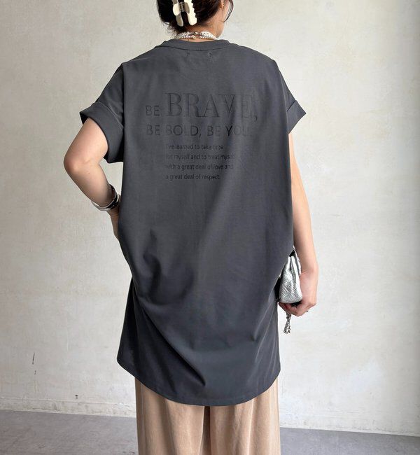  「バックロゴチュニックTEE」|Tシャツ・カットソー|