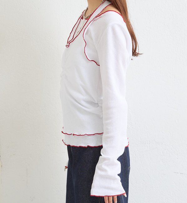  「シアーレイヤードメローTOPS」|Tシャツ・カットソー|