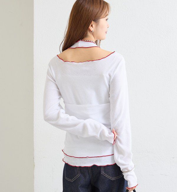  「シアーレイヤードメローTOPS」|Tシャツ・カットソー|
