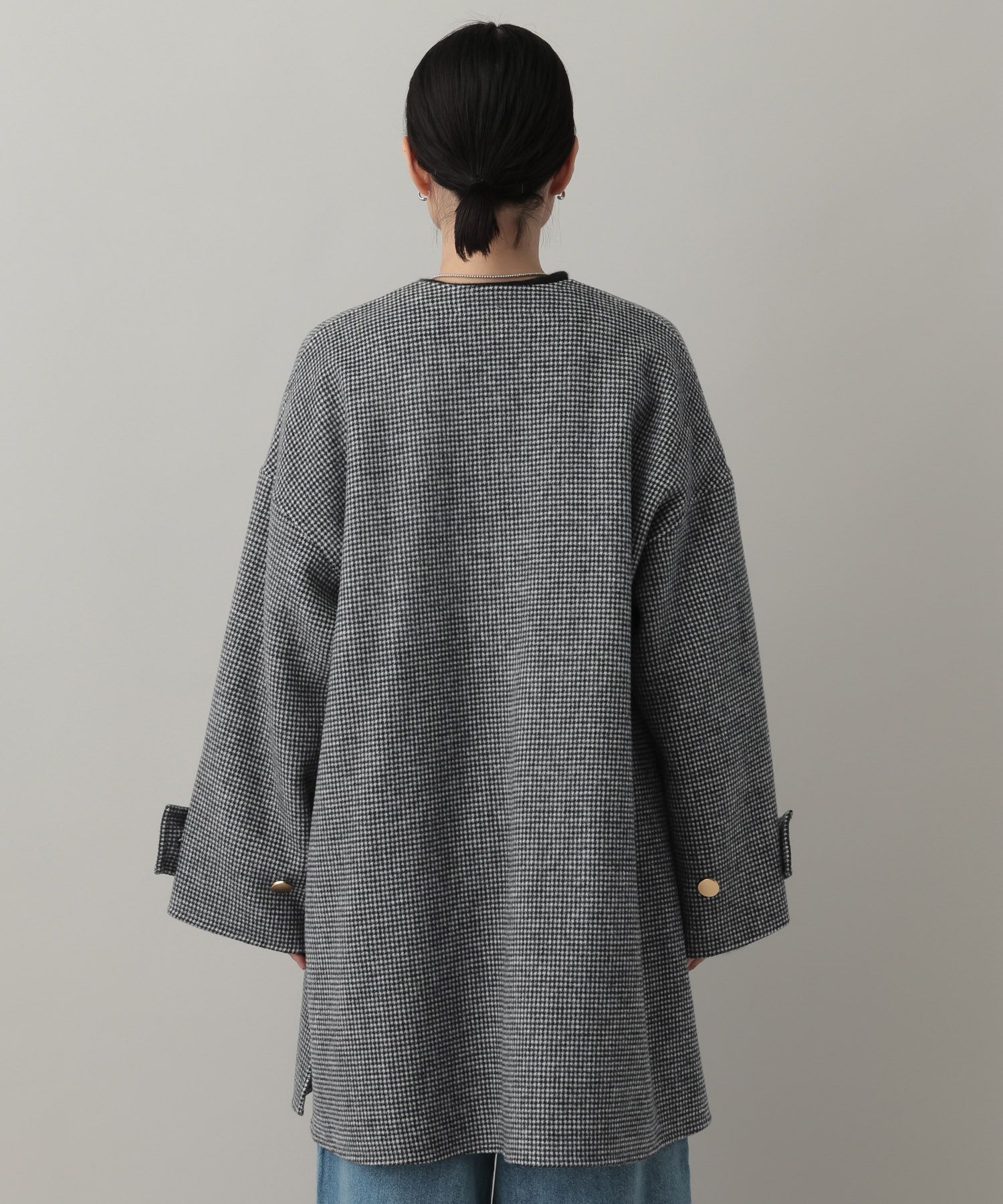 A part by 「【名品シリーズ】カシープノーカラーコート」|ノーカラーコート|