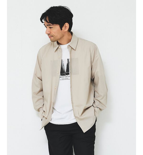 ABAHOUSE「TR レギュラーカラー シャツ【予約】」|シャツ・ブラウス|ベージュ